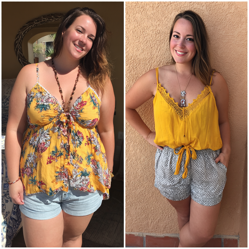 User transformation results showing before and after photos